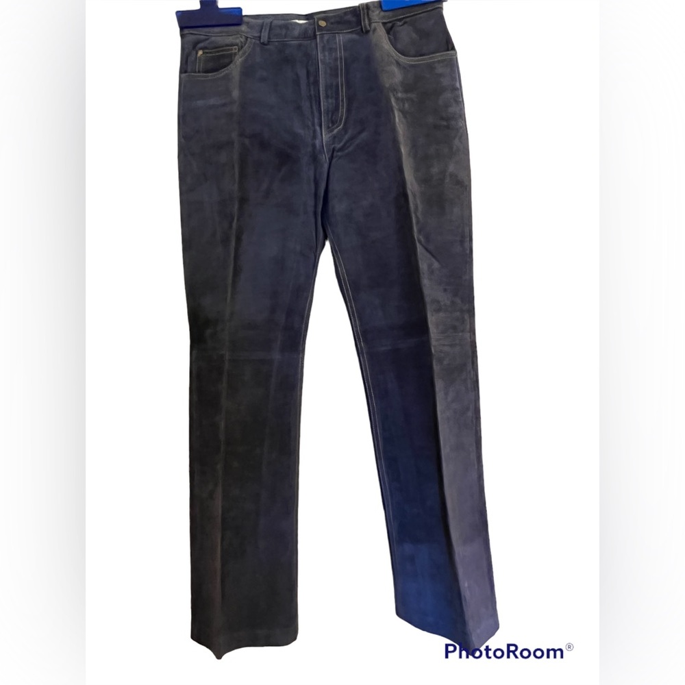 Jane Seymour Signature, Size14, Suede Denim looking Pants with Gold Stit…